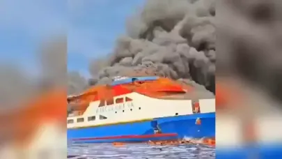 Yanan yolcu gemisinden 568 kişi kurtarıldı