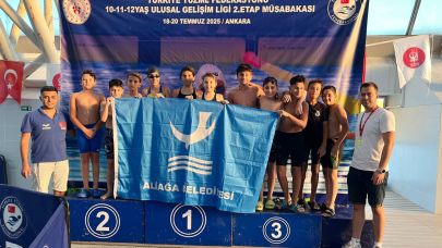 Aliağalı Yüzücüler Ankara’da Göz Doldurdu