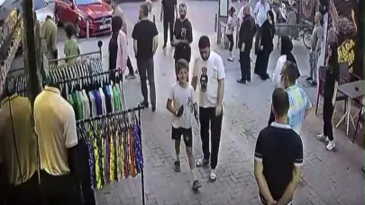 Güzellik merkezi anketörü broşür verdiği kadının yanındaki şahısla kavga etti