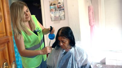 Bayraklı Belediyesinden evde kuaför hizmeti