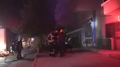 Ekmek fırınında patlama sonrası yangın