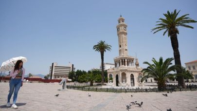 İzmir'de kavurucu sıcaklara mola