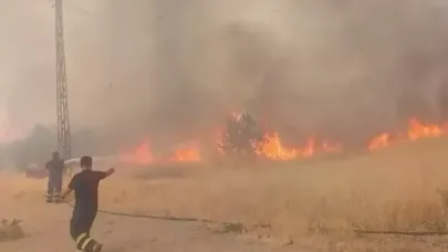 Şırnak’ta örtü yangını