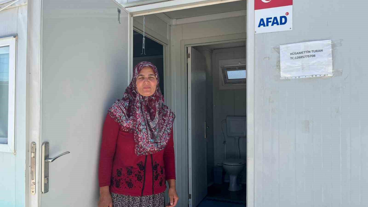 Yangın sonrası kurulan konteynır kentte rahat ve güvenli hayat