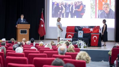 Başkan Tugay’dan hocası Emel Tümbay’a duygusal veda