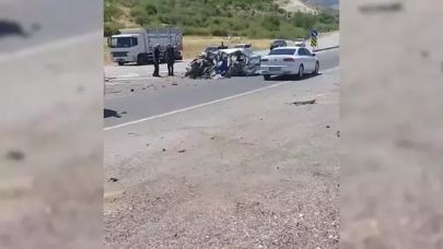 Malatya'da kamyon ile otomobil çarpıştı: 1 ölü, 2 yaralı