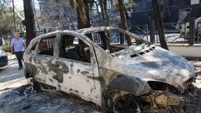 Çanakkale’de çıkan yangında evleri, araçları yandı, canlarını zor kurtardılar