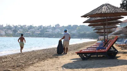 Çeşme Belediyesinden 19 plajda 7/24 temizlik