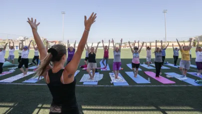 Bucalı kadınlardan yoga derslerine yoğun ilgi