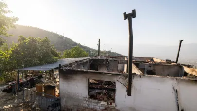 Büyükşehir’den evi yanan aileye yardım eli