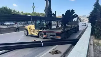Dilovası'nda TIR’daki profiller yola düştü
