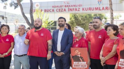 CHP Güzelbahçe eylemde; Tutuklu başkanlara destek