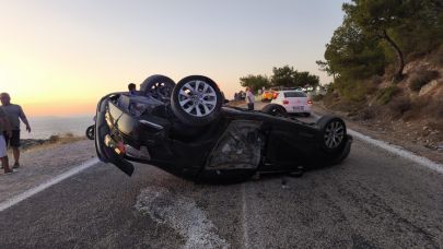 İzmir Foça'da alkollü sürücü dehşet saçtı