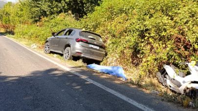 Motosikletle gezmeye gelen karı-koca hayatını kaybetti