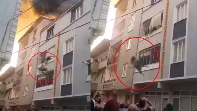 3’üncü kattan atlayan babaanne ile torunu taburcu oldu
