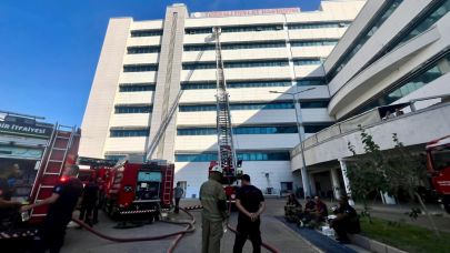 İzmir İtfaiyesi Torbalı’daki hastane yangınına müdahale etti