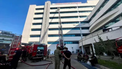 İzmir İtfaiyesi Torbalı’daki hastane yangınına müdahale etti