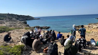 İzmir’de 32 düzensiz göçmen yakalandı