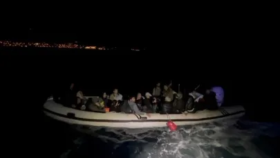 İzmir'de 33 düzensiz göçmen kurtarıldı