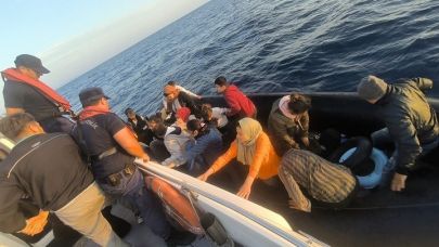 Ege Denizi'nde kaçış son buldu: 58 göçmen yakalandı
