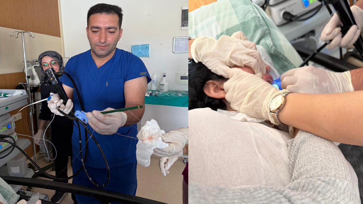 Ağrı’da genç kadının midesinden endoskopiyle iki kalem çıkarıldı