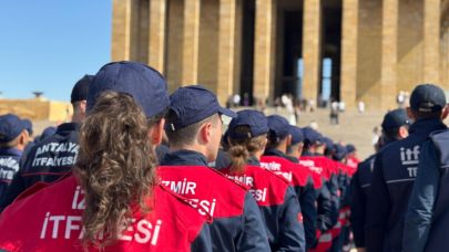 İtfaiyeciler Ata’nın huzuruna çıktı