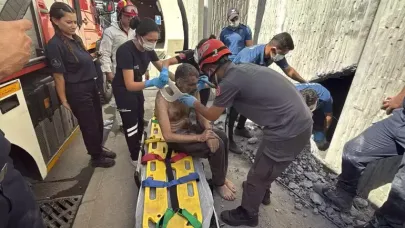 Beyoğlu’nda tünelde mahsur kaldı; duvar delinerek kurtarıldı