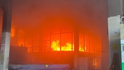 İzmir’de fabrikada korkutan yangın