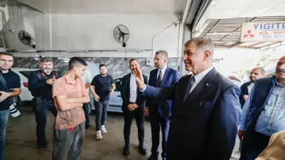 Başkan Tugay 6. Sanayi Sitesi esnafıyla buluştu
