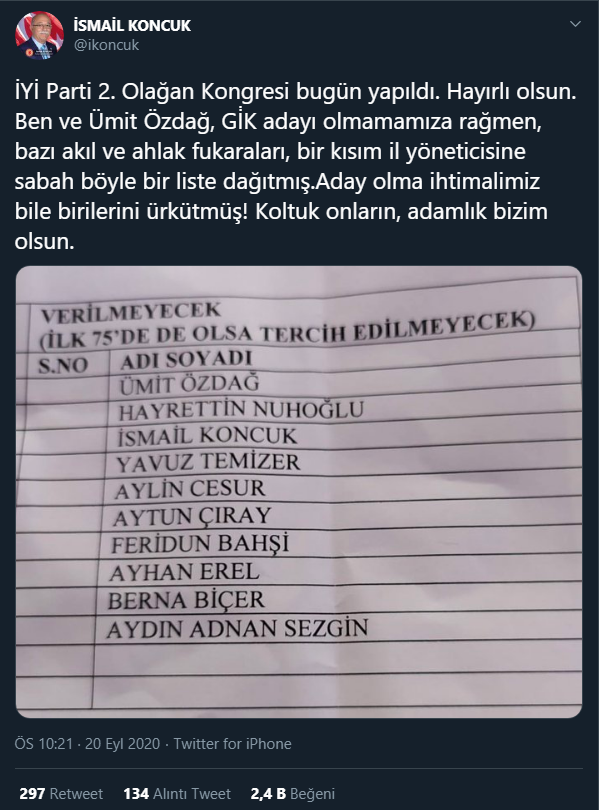 İyi Parti'de o isimler birbirine girdi