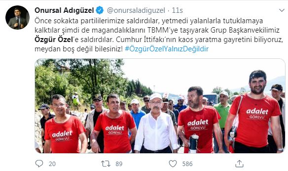 ‘’ÖZGÜR ÖZEL SESİMİZDİR’’