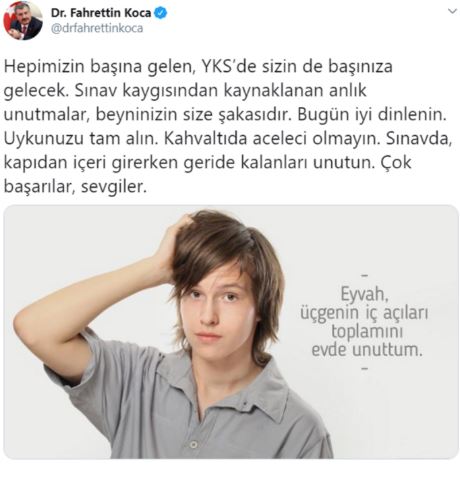 Sağlık Bakanı Fahrettin Koca'dan YKS açıklaması