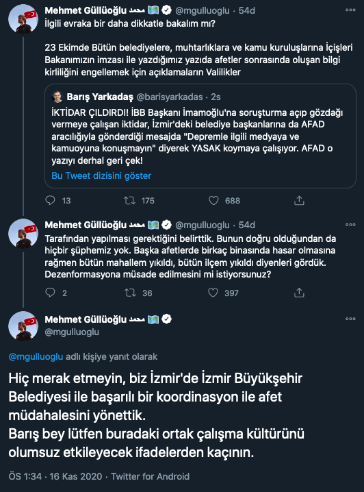 GAZETECİ YARKADAŞ İLE AFAD BAŞKANI TARTIŞTI!