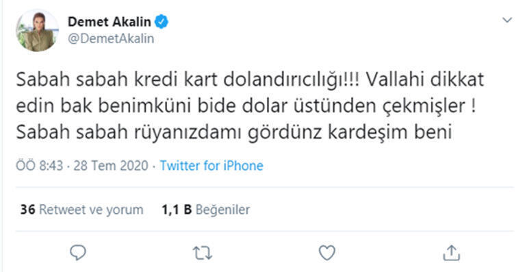 Demet Akalın 'dolandırıldım' demişti, gerçek ortaya çıktı