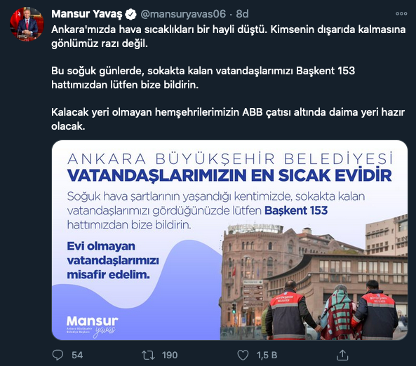 Mansur Yavaş Ankaralılara seslendi