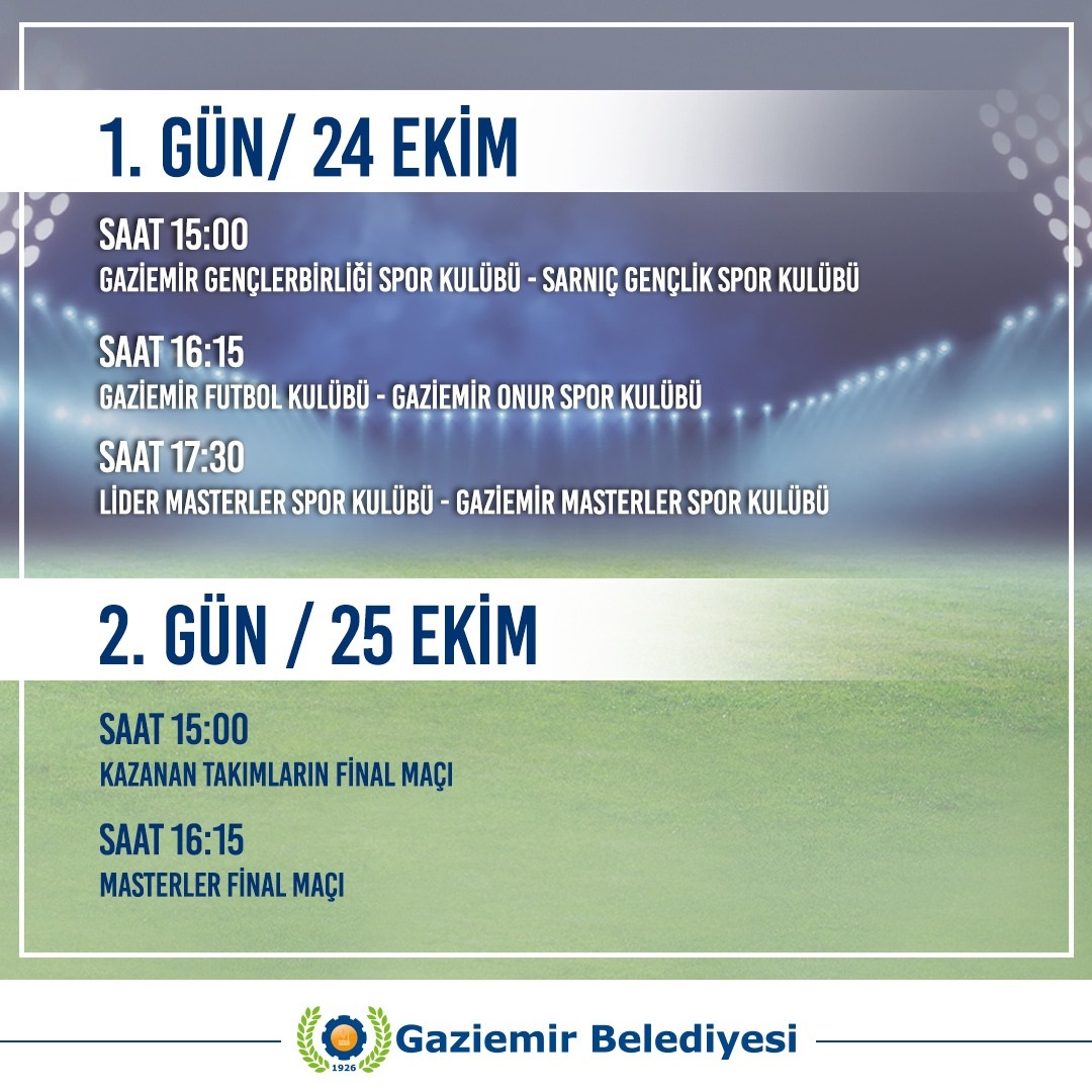 GAZİEMİR'DE CUMHURİYET TURNUVASI