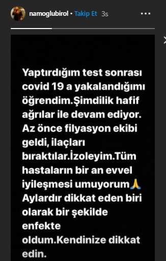 Gripin'in solisti koronavirüse yakalandı