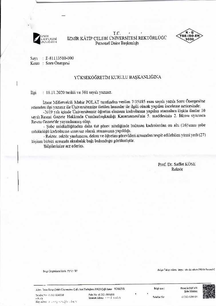 CHP'Lİ POLAT O TORPİLİ BELGELEDİ