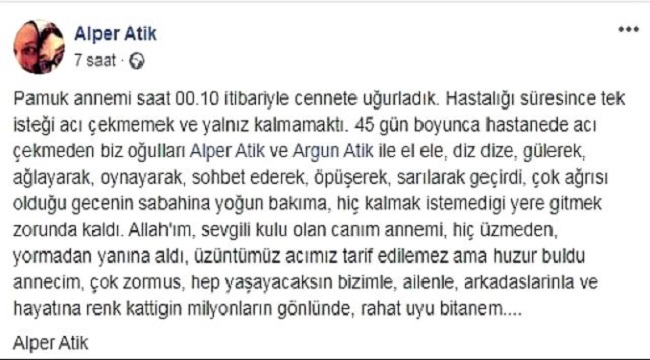 Ünlü oyuncu kalp krizi sonucu hayatını kaybetti