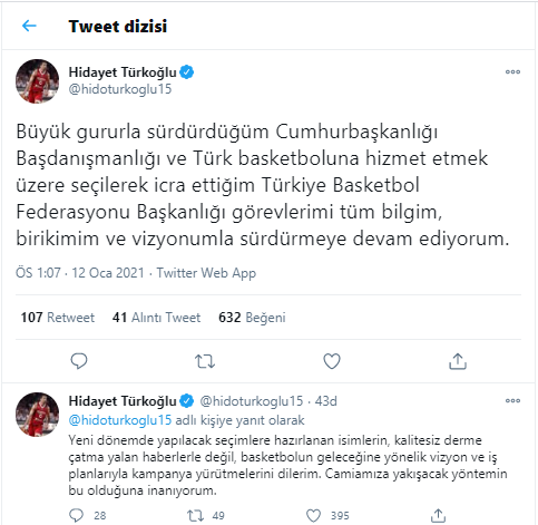 Hidayet Türkoğlu'ndan istifa iddialarına yanıt