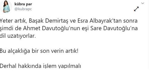 Davutoğlu'na yönelik çirkin ifadelere tepki