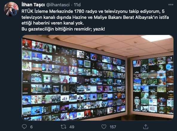 Medyaya Albayrak tepkisi