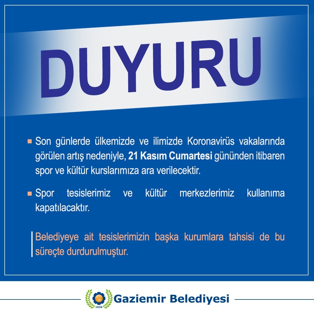GAZİEMİR'DEN SALGINA KARŞI EK TEDBİRLER