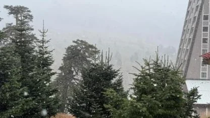 Bolu’da mevsimin ilk karı yağdı