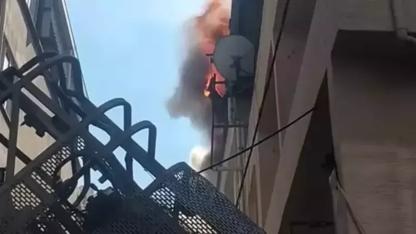 Bursa'da yangın çıkan daire kullanılamaz hale geldi