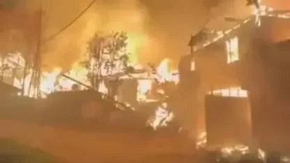 Çankırı'da yangın