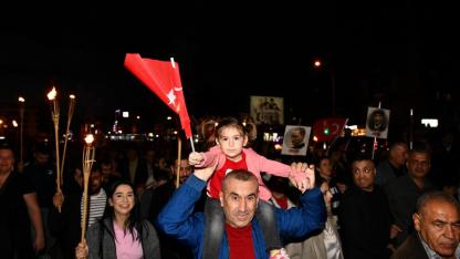 Çiğli’de “İstiklalden İstikbale Büyük Cumhuriyet Yürüyüşü ”ne yoğun katılım