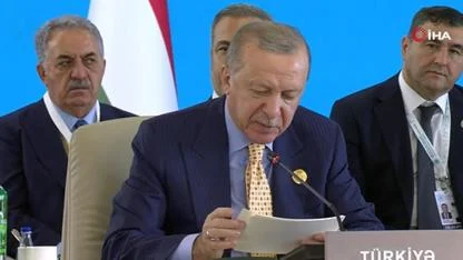 Cumhurbaşkanı Erdoğan Azerbaycan'da