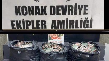 İzmir'de 42 bin 500 adet uyuşturucu hap ele geçirildi