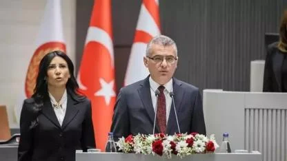 KKTC'de yeni seçilen Cumhurbaşkanı, Meclis'te yemin etti